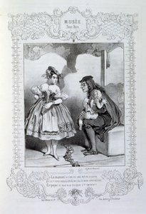 ilustrace o myšlenkách a legendách Philipon pod názvem Les Cent a Robert Macaire od Honoré Daumier