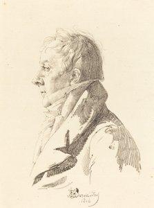 Portrét muže od Honore Jean Dubois Duperray