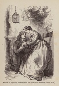 Ilustrace k filmu Un Bon Petit Diable (rytina) od Horace (after) Castelli