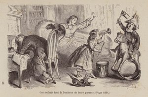 Ilustrace k filmu Un Bon Petit Diable (rytina) od Horace (after) Castelli