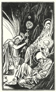 Betlémské děti (litografie) od Horace J. Knowles
