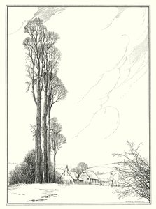 Únor (litografie) od Horace J. Knowles