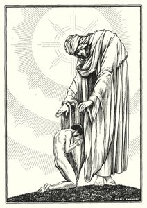 Ilustrace ke Kázání na hoře (rytina) od Horace J. Knowles