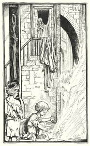 V Nazaretu (litografie) od Horace J. Knowles