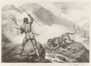 Africký lovec Africký lovec, 1818. od Emile Jean Horace Vernet