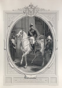 Jezdecký portrét Napoleona 3 od Horace Vernet