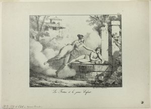 Fortune a malé dítě od Emile Jean Horace Vernet