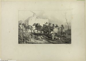 Lovci od Emile Jean Horace Vernet