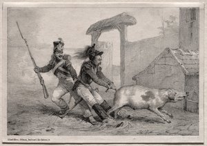 Záškodníci, držte se. od Emile Jean Horace Vernet