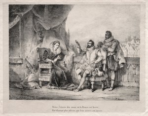 Marie de Medici a Jindřich IV z Francie. od Emile Jean Horace Vernet