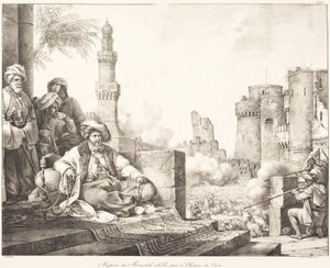 Masakr vzbouřených mameluků v káhirském hradu od Horace Vernet