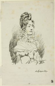Portrét Madame Perregaux od Emile Jean Horace Vernet