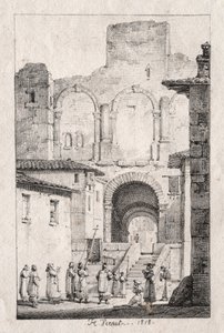 Průvod v Arles od Emile Jean Horace Vernet