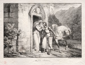 Rozloučení. od Emile Jean Horace Vernet