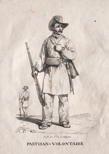 Dobrovolný partyzán od Emile Jean Horace Vernet