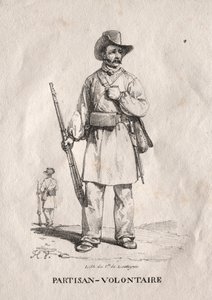 Dobrovolný partyzán, 1822. od Emile Jean Horace Vernet