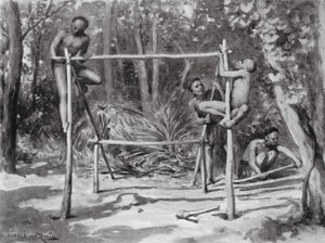 Úsvit života, budování domova (litografie) od Horace van Ruith