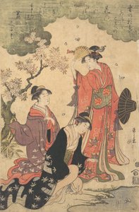 Dámy na pikniku, ca. 1790. od Hosoda Eishi
