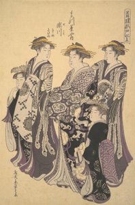 Oiran Segawa z Matsubaya the House of Pine, ca. 1788.