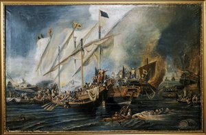 OTTOMANSKÁ ŘÍŠE: Bitva u Prevezy od Hovhannes Umed Behzad