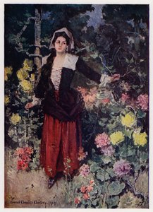 Ilustrace k Evangeline, A Tale of Arcadie, Henry Wadsworth Longfellow (barevné lito)