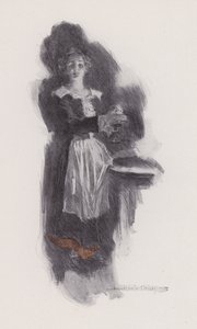 Ilustrace k Evangeline, A Tale of Arcadie, Henry Wadsworth Longfellow (litho) od Howard Chandler (after) Christy