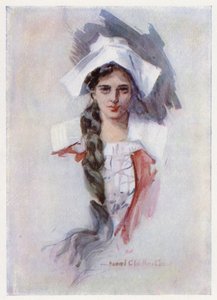 Ilustrace k Evangeline, A Tale of Arcadie, Henry Wadsworth Longfellow (litho)
