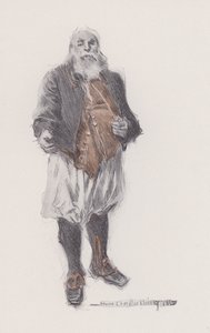 Ilustrace k Evangeline, A Tale of Arcadie, Henry Wadsworth Longfellow (litho)