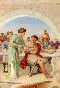 "Jak se díval, scvrkl se a otřásl se" (barva litho)
