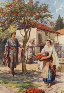 "Ovoce spadlo samo do koše" z "The Fairy Kittens" (barva litho) od Howard Davie