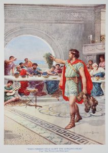 „Pak Perseus zvedl hlavu Gorgony“ (barva lito) od Howard Davie