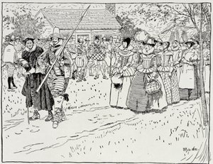 The Arrival of the Young Women at Jamestown, 1621, z Harper