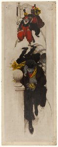 Viněta z „Puppet of Fate“ od Howard Pyle