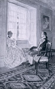 Washington a Mary Philipse, ilustrace z 