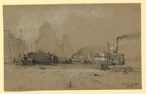Kresba, U Mississippi v St. Louis., 1887 od Howard Russell Butler