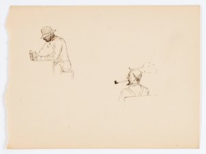 Bez názvu (Dvě kresby mužů) od Howard Russell Butler