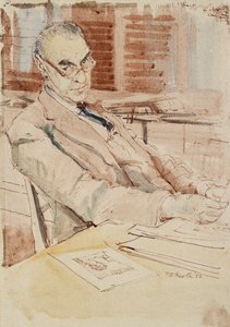 Portrét sira Karla Theodora Parkera, CBE, 1952 od Hubert Andrew Freeth