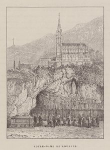 Notre-Dame De Lourdes (rytina) od Hubert Clerget