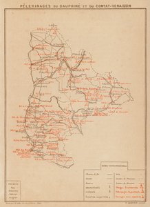 Pelerinages Du Dauphine Et Du Comtat-Venaissin (barevná litografie) od Hubert Clerget