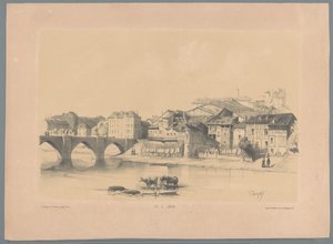 Pohled na Limoges na Vienne Vue de Limoges (název na objektu) Fragmenty krajiny (název série) Fragments de paysages (název série)