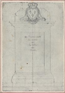 Sokl překonaný pažemi francouzského krále od Hubert Francois Gravelot