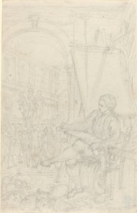 Autoportrét od Hubert Francois Gravelot