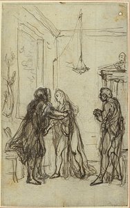 Studie k Lucainově "La Pharsale", Canto II od Hubert Francois Gravelot