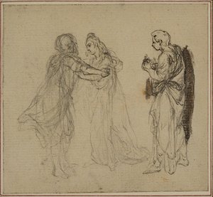 Studie k Lucainově "La Pharsale", Canto II od Hubert Francois Gravelot