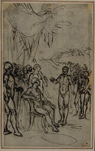 Studie k Lucainově "La Pharsale", Canto IV od Hubert Francois Gravelot