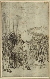Studie k Lucainově "La Pharsale", Canto IV od Hubert Francois Gravelot