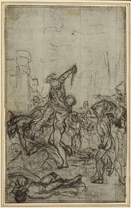 Studie k Lucainově "La Pharsale", Canto IV od Hubert Francois Gravelot