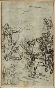 Studie k Lucainově "La Pharsale", Canto I od Hubert Francois Gravelot