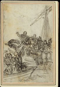 Studie k Lucainově "La Pharsale", Canto VIII od Hubert Francois Gravelot