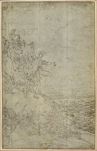 Studie k Lucainově "La Pharsale", Canto VII od Hubert Francois Gravelot